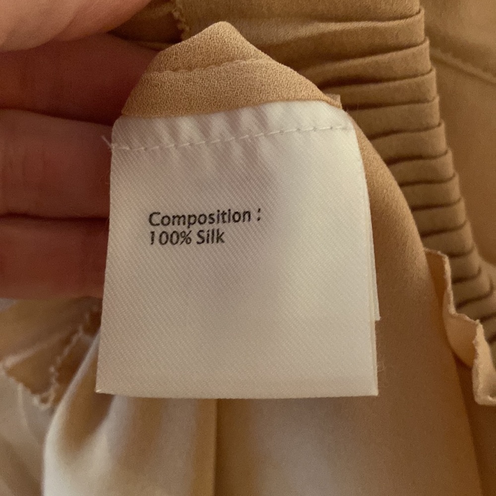 3.1 Phillip Lim Pleated Ruffle Collar Blouse in Beige - Picture 6 of 8